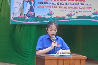 LỄ TUYÊN DƯƠNG CHÁU NGOAN BÁC HỒ TIÊU BIỂU NĂM HỌC 2022-2023