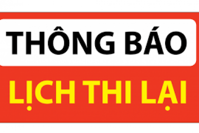 LỊCH THI LẠI HÈ 2023